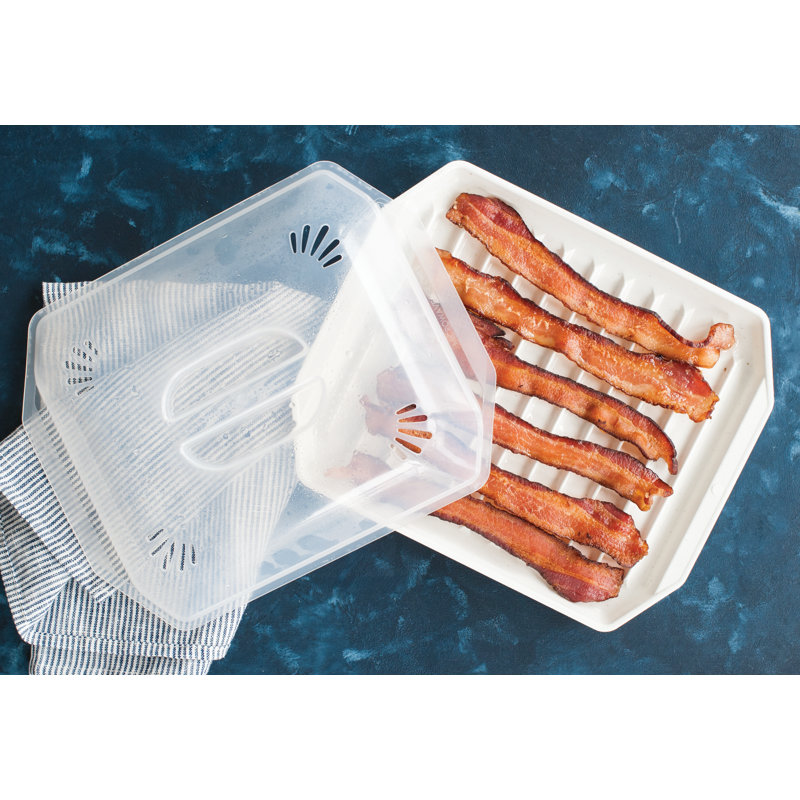 Nordic Ware Compact Bacon Tray with Lid & Reviews Wayfair